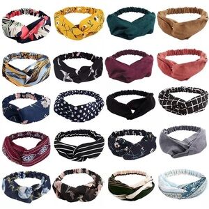 20 Pack Boho Headbands Knotted Hair Band Elastic Twisted Head Wrap NEW